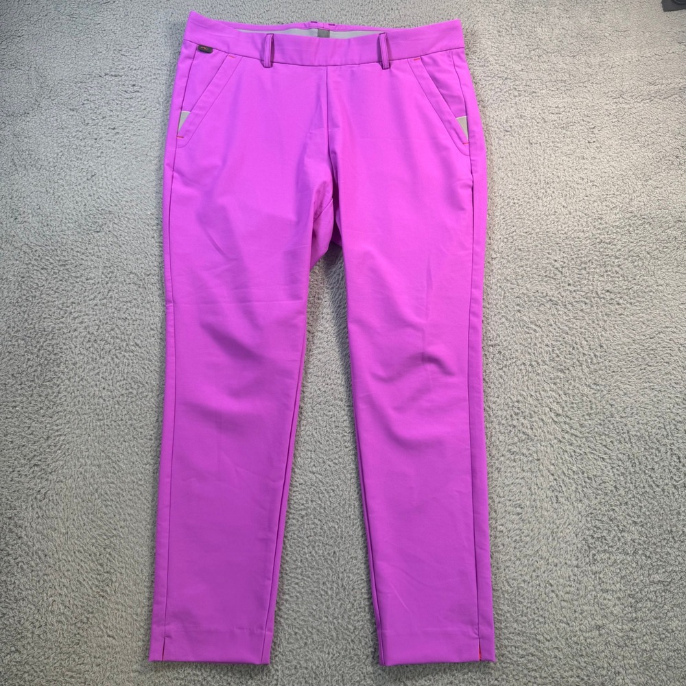 KJUS Women Ice Light 7/8 Treggings Golf Pants Pink Slim Fit LG20-J02 Size 42 XL